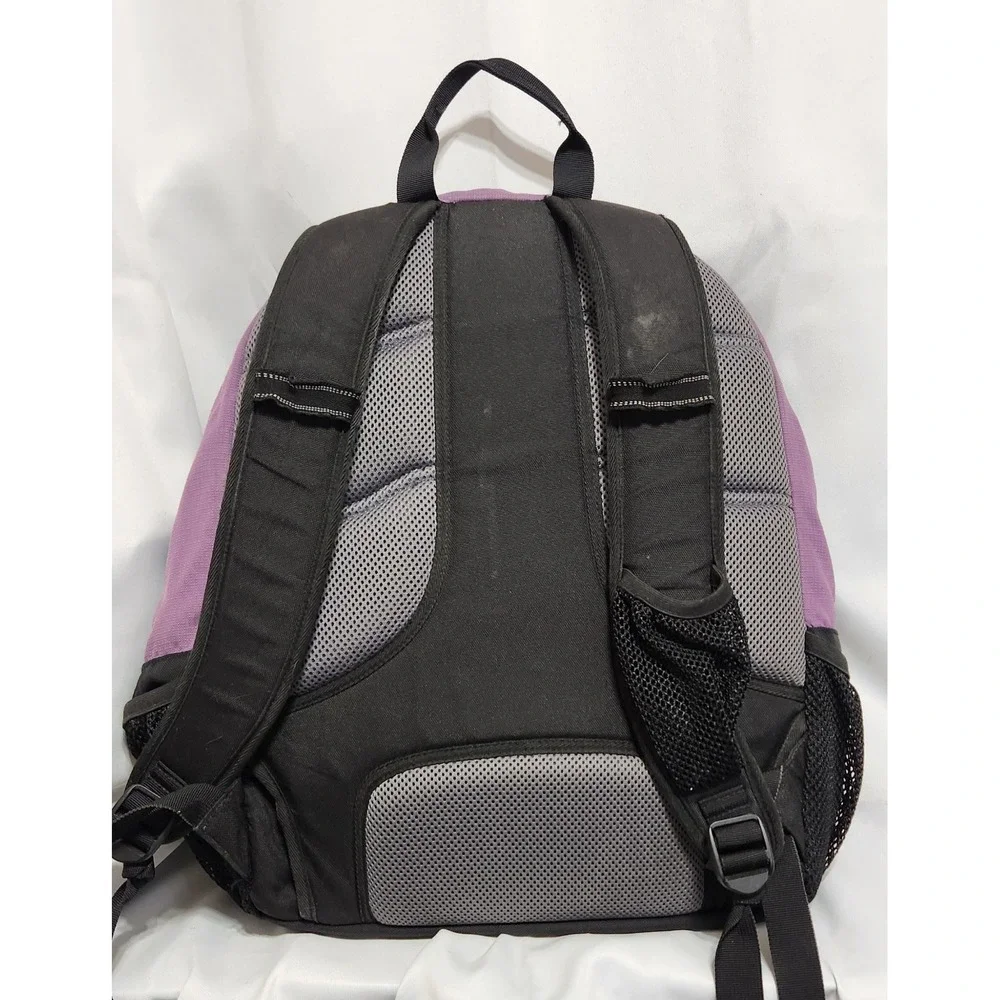 LL‎ Bean Super Deluxe Backpack Purple Embroidered EUC